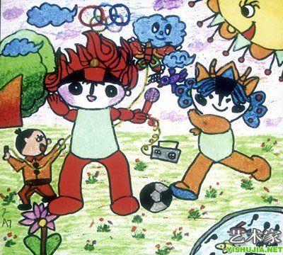 我为奥运添色彩 喜迎奥运优秀儿童画欣赏