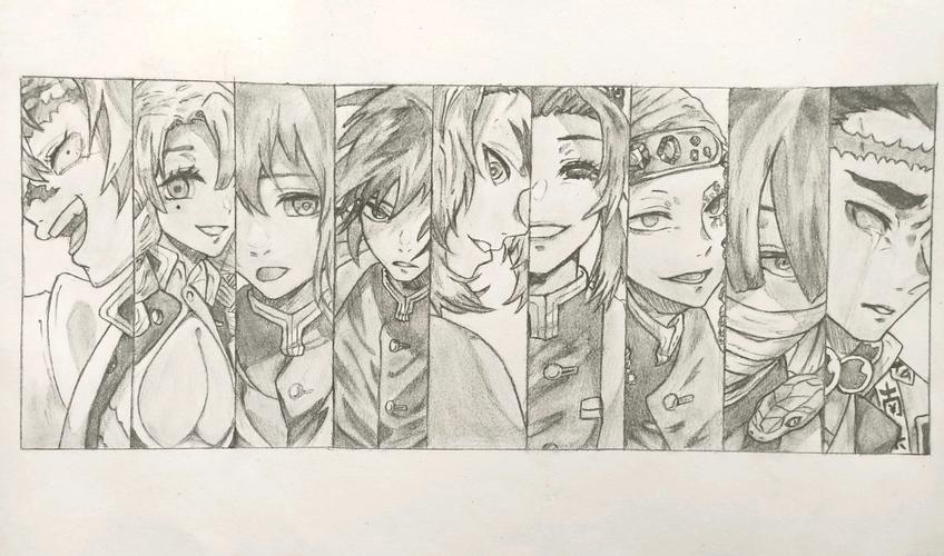 鬼灭之刃九大柱轻素描!