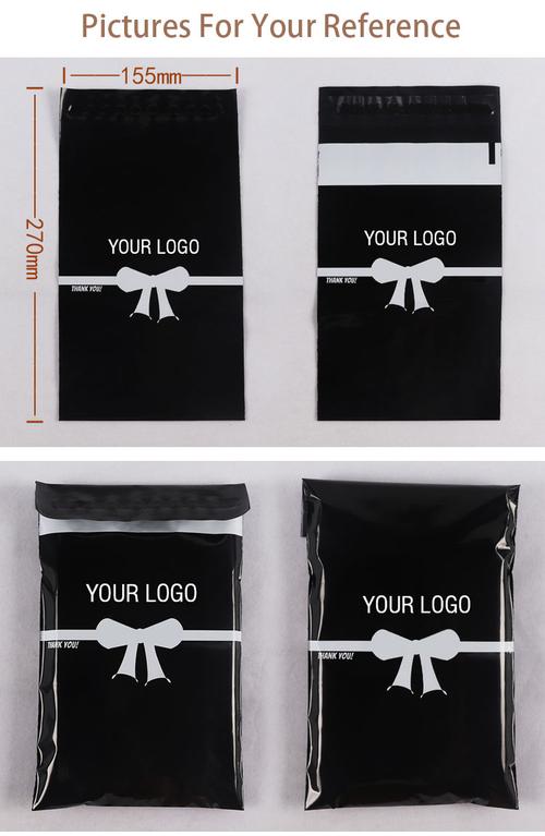 wholesale small size black poly mailers courier envelope mailing