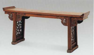 4款明清3米4翘头案陈列设计图 中堂中式传统花梨木翘头案条案详细尺寸