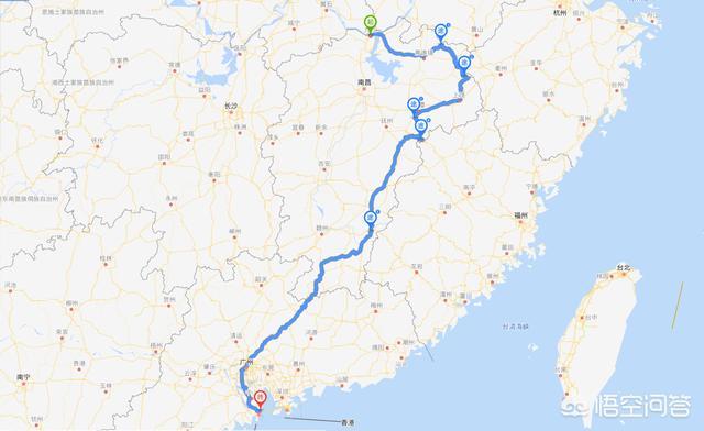 准备从珠海去江西然后返回不走高速能否指导一下自驾游路线