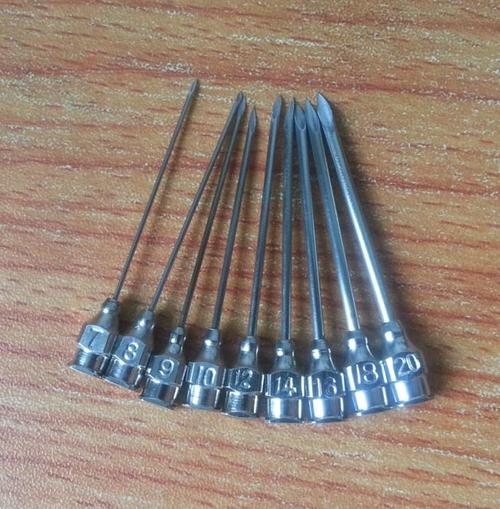 不锈钢 9号10号12号14号16号18号20号空心针兽用针头拆ic专用工