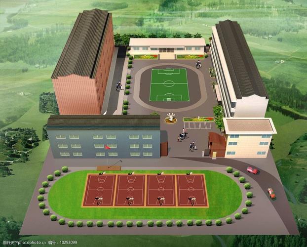关键词:小学校园效果图 校园        景观 学校设计 小学校园 景观