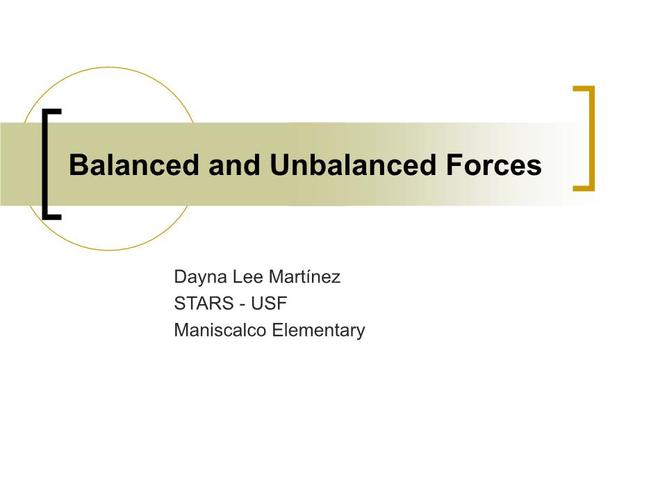 balanced and unbalanced forces stars平衡和不平衡的力量星星.ppt
