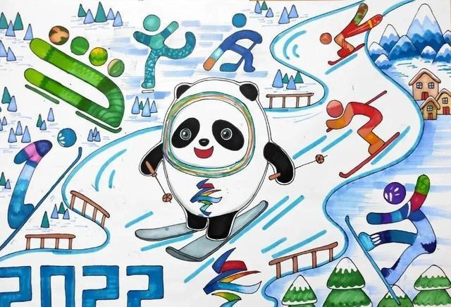 2022北京冬奥会残奥会主题儿童绘画参考