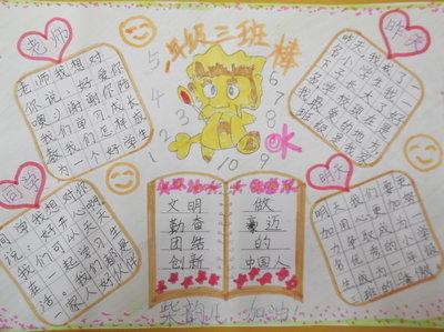 关于收获与展望的手抄报 手抄报简单又好看