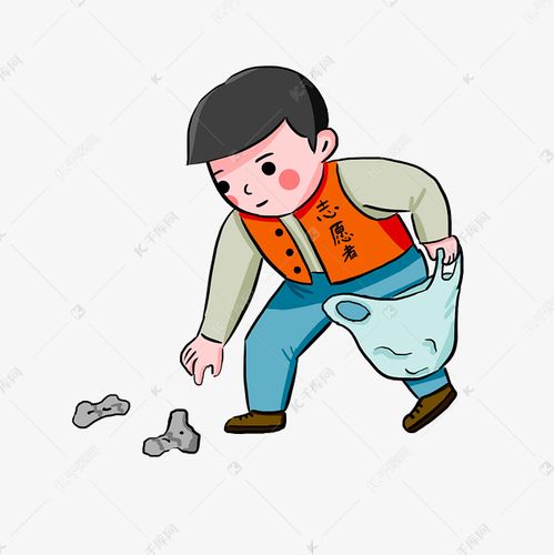 捡垃圾的志愿者