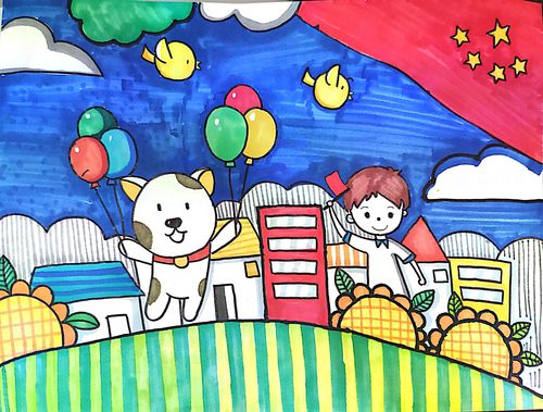 新区小学开展庆祝新中国成立70周年——"我爱我的祖国"绘画书法作品展