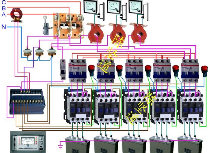电容器无功补偿二次接线图纸,求大神 主要是这个仪表和其他二次线