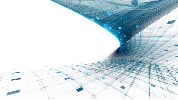 蓝色空间科技ppt背景图片