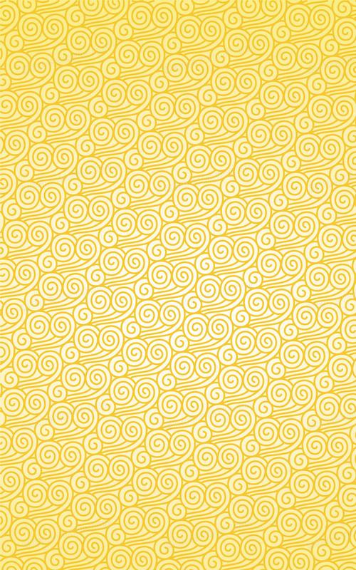 黄色中国风花纹背景