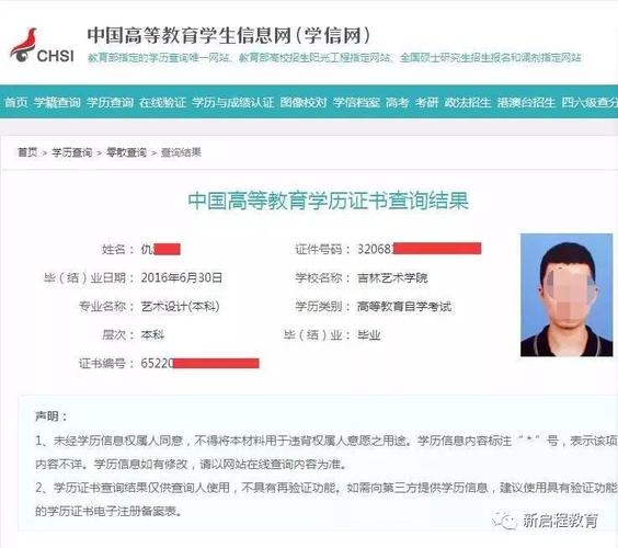 学信网证书与信息都对的上号