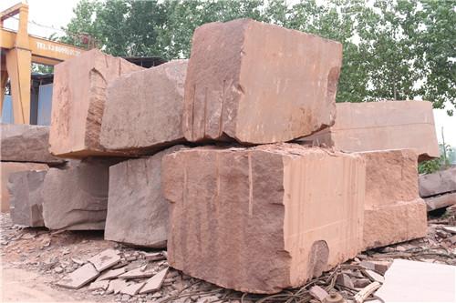 供应河北红砂岩厂家/莒南县红胜石材