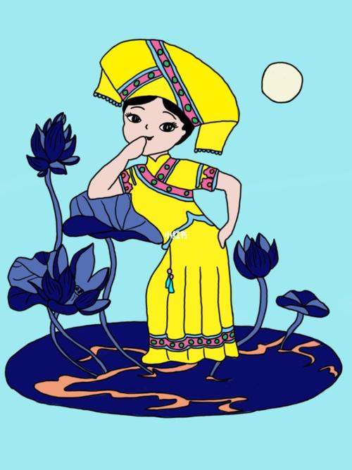 壮族_插画_寻找小红书插画大神_人文_绘画