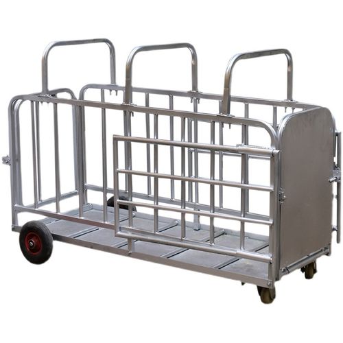 铁笼猪拉猪笼移动装猪台装猪爬梯特大号笼子转运猪栏猪笼