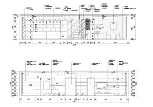 客厅餐厅立面图