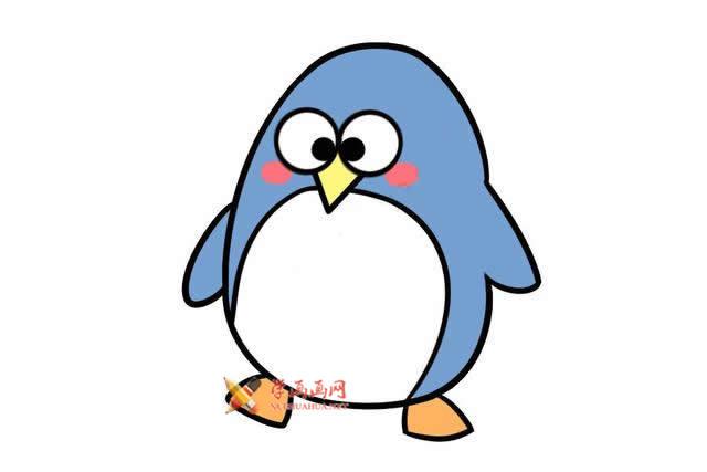 10款可爱的卡通企鹅的简笔画画法素材__卡通动物_简笔画_简笔画图片