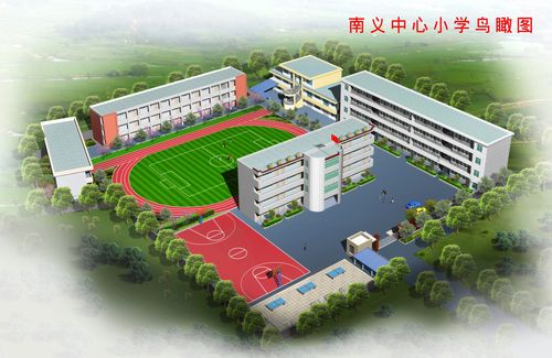 南义小学高年级部校园全景图