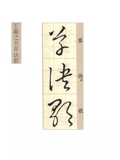 王羲之草诀歌解读