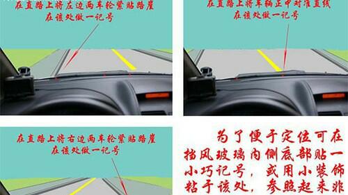 看不到车头的轿车如何判断车头右前角和障碍物的距离?