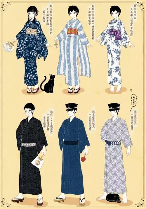 动漫大正风服装素材,帅!