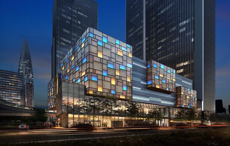 商业广场夜景灯光设计方案