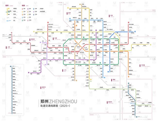 郑州轨道交通线路图2025pdf1页