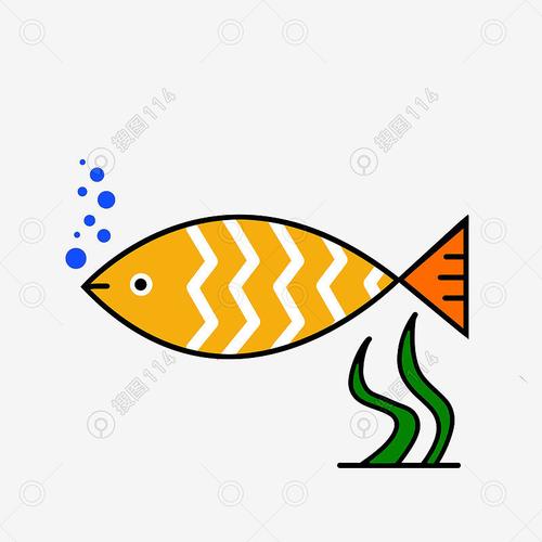 mbe卡通手绘可爱鱼小鱼