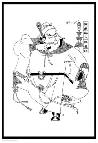 经典年画 线描版《水浒传》英雄全图欣赏
