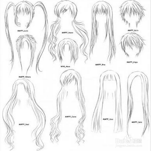 正面动漫锁骨简笔画