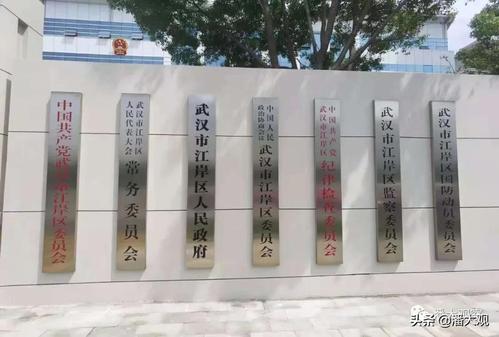 江岸区政府新办公大楼挂牌