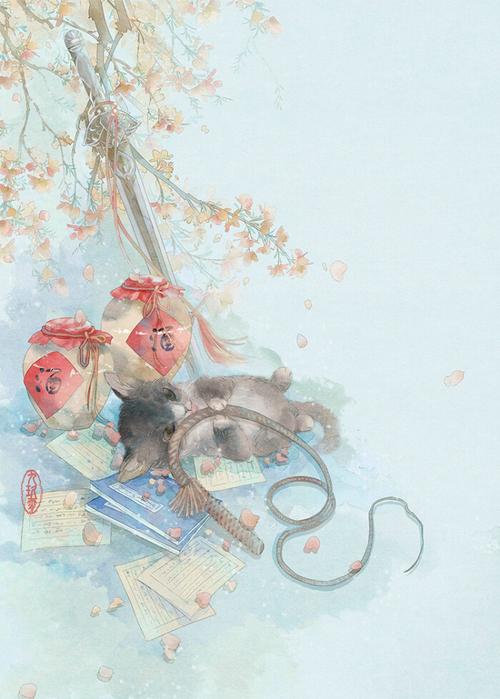 手绘古物【酒】【猫】【古风】 - 堆糖,美图壁纸兴趣