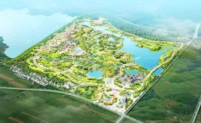 省"园博园"鸟瞰图资料图片