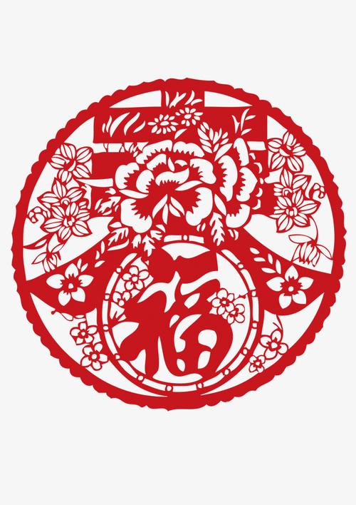 灯笼中式对联迎新春新年对联中式装饰剪纸