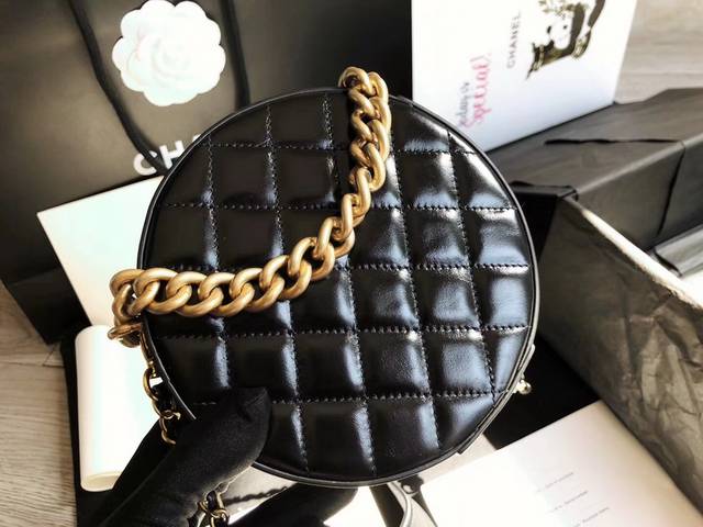 chanel香奈儿小圆包星月链条斜挎包复古款大logo女包