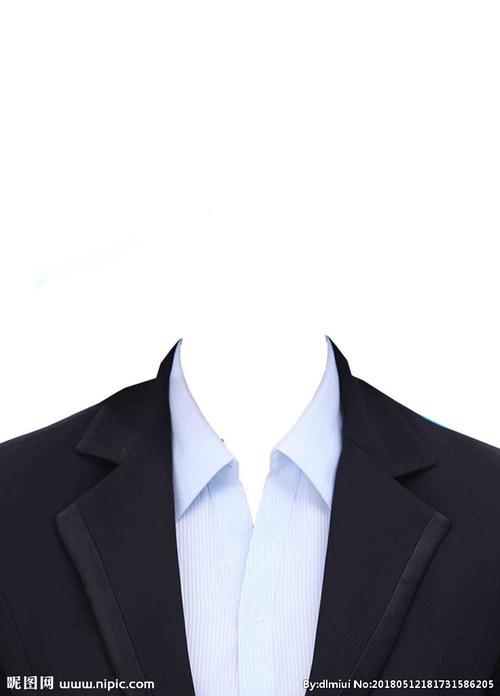 女式西装证件照模板图片