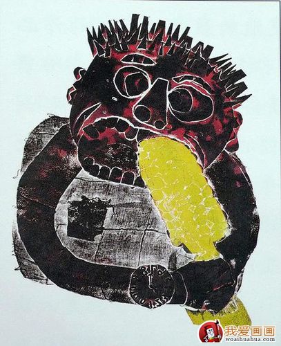 少年儿童版画作品展优秀儿童版画图片欣赏(12p)(8)