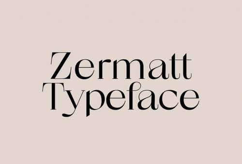 zermatt衬线设计经典logo英文字体下载