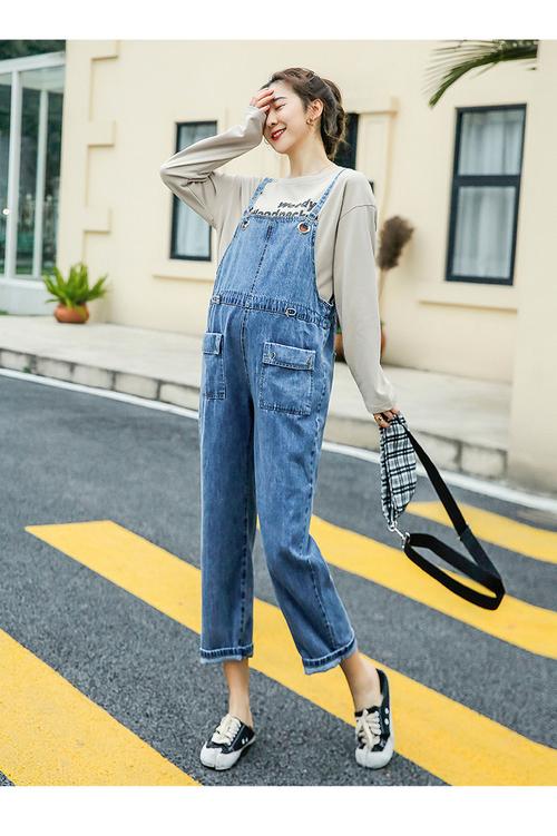 孕之彩loveincolors 孕妇背带裤外穿孕妇裤孕妇装秋装