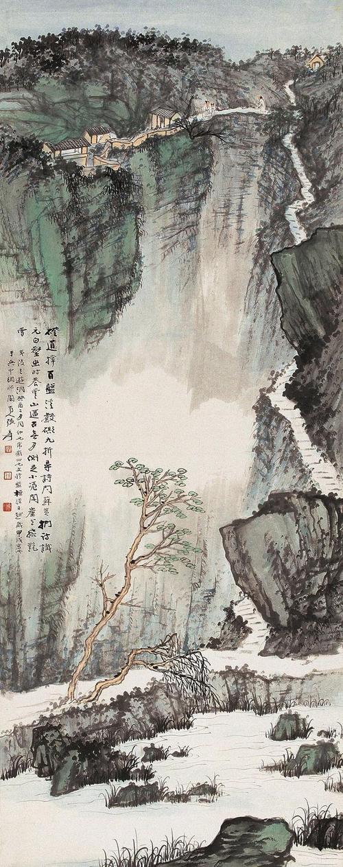 民国九友|张大千经典山水画作品欣赏