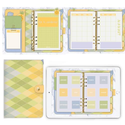 notability电子手帐模板goodnotes万年历时间轴月周日计划方格