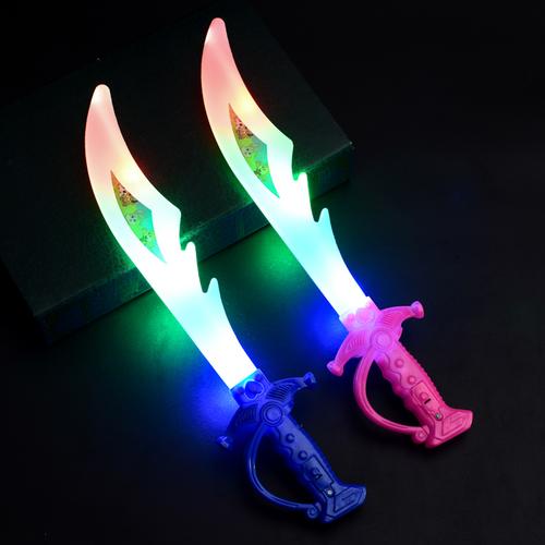 儿童发光玩具刀剑地摊货热卖鲨鱼刀屠龙刀包邮1到5元以下包邮批
