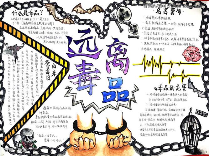 初中生禁毒教育手抄报一等奖