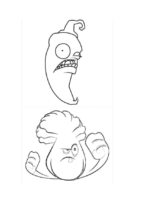 (完整版)植物大战僵尸简笔画.doc 10页