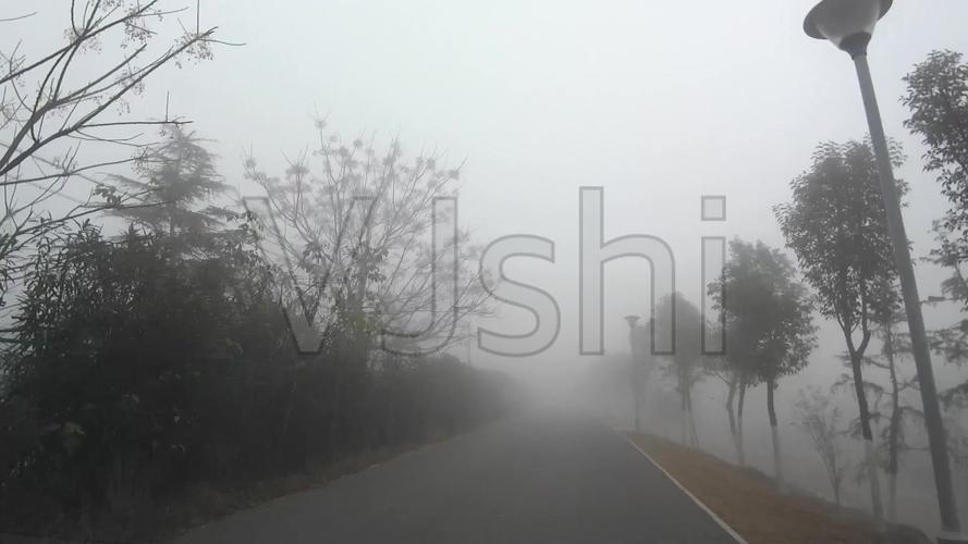 雾天开车延时摄影