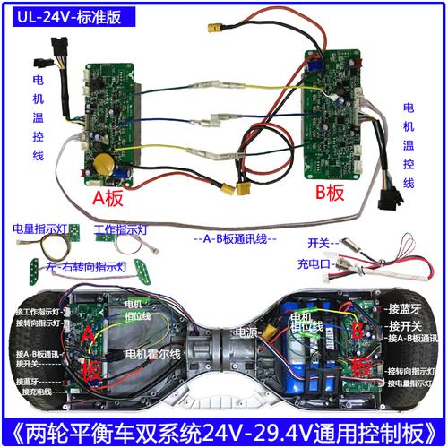 平衡车电路板主板通用控制器24v原装维修阿尔郎36v双系统控制板