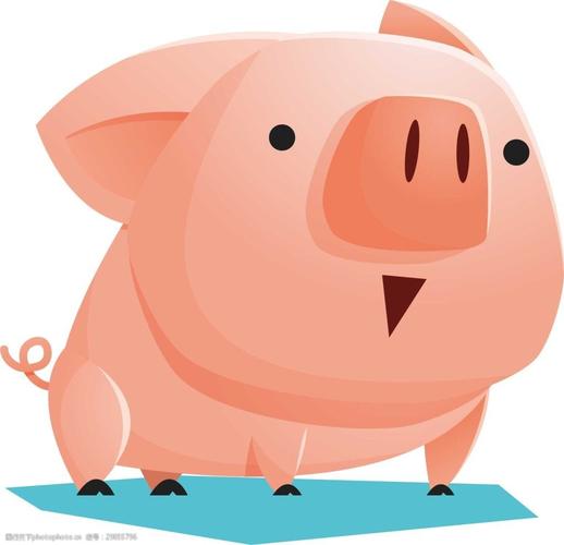 创意猪头装饰png元素