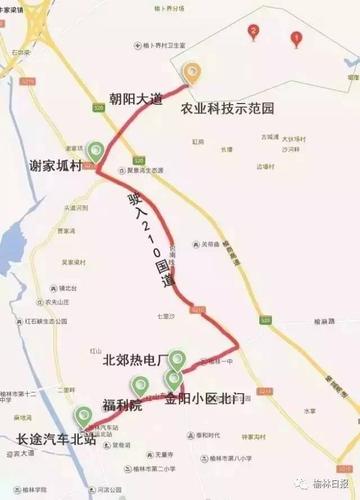 公交车运行路线图