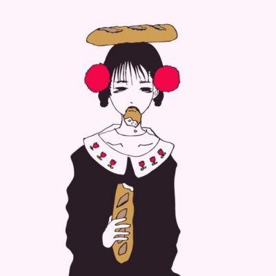 搞怪qq卡通头像女生