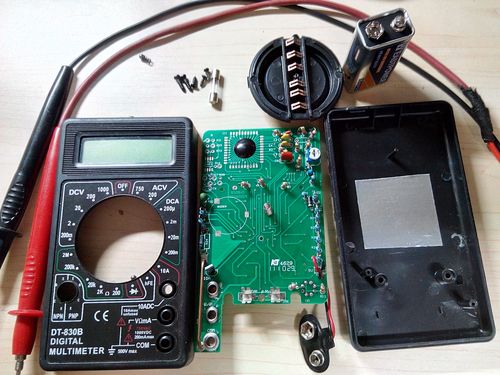 随手拆了个精工实习焊的万用表